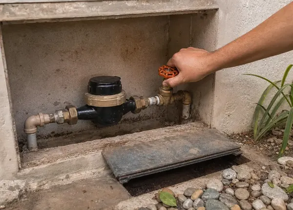 Como fechar o registro geral de água