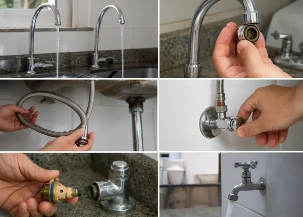 Torneira com pouca água